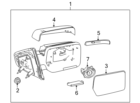 2013 Ford F-150 Outside Mirrors Diagram 2 - Thumbnail