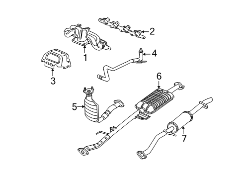 2003 Ford Escape Exhaust Manifold Diagram 1 - Thumbnail