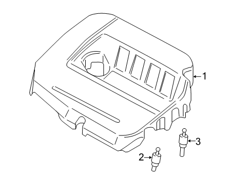 2017 Ford Escape Engine Appearance Cover Diagram