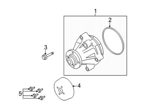 2015 Ford E-350 Super Duty Water Pump Diagram 1 - Thumbnail