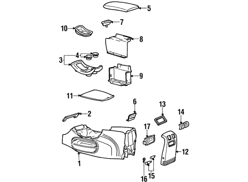 1999 Lincoln Navigator Floor Console Diagram