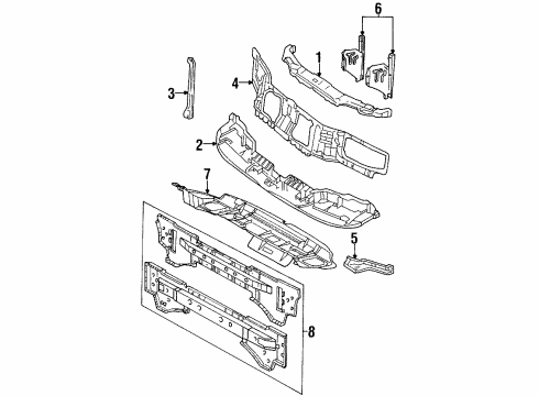 1999 Ford Contour Deflector - Air Diagram for F8RZ-8310-GA