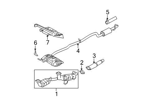 2007 Ford Freestar Exhaust Components Diagram