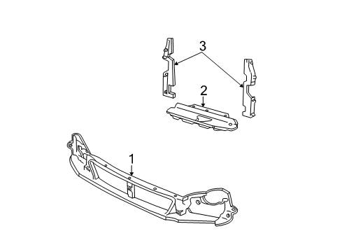 2005 Ford Freestar Deflector - Air Diagram for 3F2Z-19E525-AA