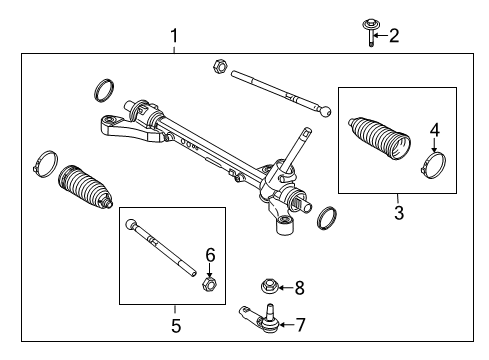 2012 Ford Fiesta Steering Column & Wheel, Steering Gear & Linkage Diagram 3 - Thumbnail