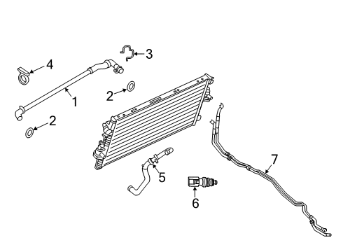 2018 Ford F-350 Super Duty Intercooler, Cooling Diagram 2 - Thumbnail