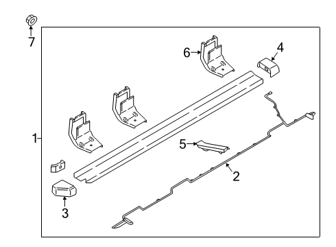 2018 Ford F-250 Super Duty Wire Assembly - Running Board Lamp Diagram for HC3Z-14A666-G