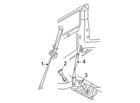 2003 Ford Expedition Rear Seat Belts Diagram