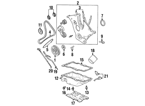 1999 Mercury Cougar Stud Diagram for -W701606-S437