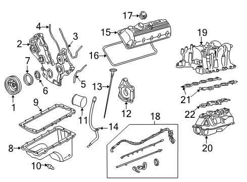 2004 Ford F-150 Engine Parts & Mounts, Timing, Lubrication System Diagram 3 - Thumbnail