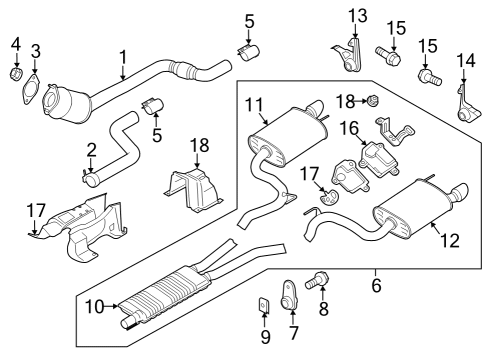 2024 Ford Mustang BRACKET Diagram for FR3Z-5A242-E