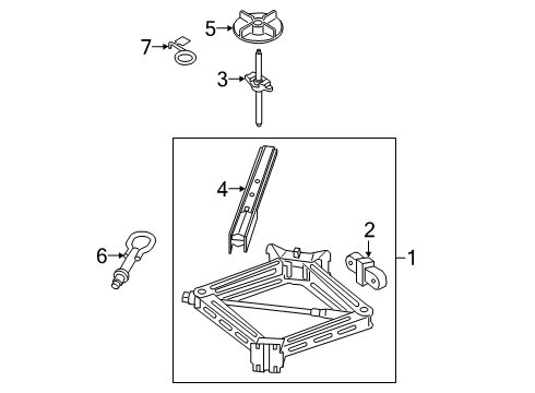 2023 Lincoln Aviator Jack & Components Diagram