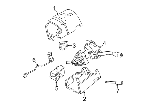 2004 Ford Ranger Anti-Theft Components Diagram 2 - Thumbnail