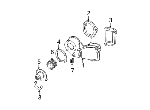 2005 Ford Ranger Blower Motor & Fan, Air Condition Diagram 2 - Thumbnail