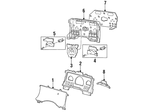 1997 Ford Windstar Instruments & Gauges Diagram