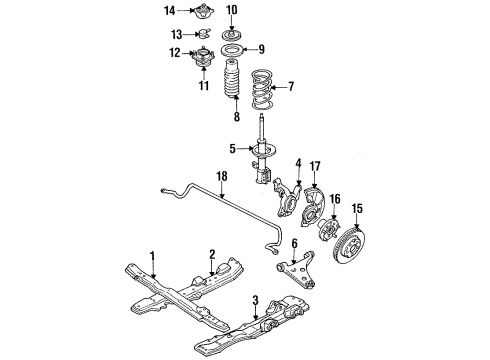 1989 Ford Probe Rotor Assembly Diagram for YS8Z-1V125-DA