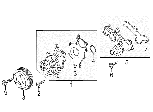 2017 Lincoln Navigator Water Pump Diagram