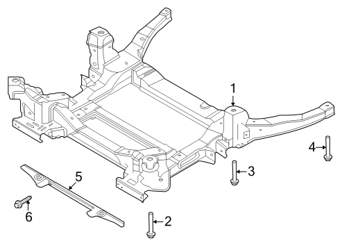 2020 Ford Explorer Suspension Mounting - Front Diagram 1 - Thumbnail