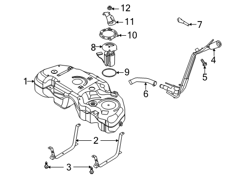 2021 Ford Escape Fuel System Components Diagram 1 - Thumbnail