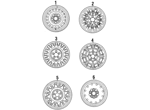 1999 Lincoln Town Car Wheels Diagram