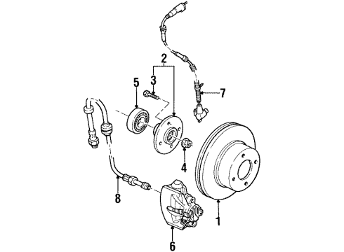 1998 Ford Contour Front Brakes Diagram