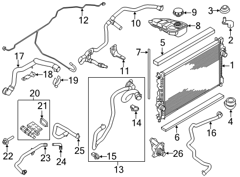 2016 Ford Transit Connect Hose Diagram for 6E5Z-8597-A