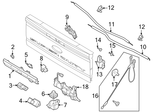 2023 Ford F-350 Super Duty CLIP Diagram for -W721120-S300