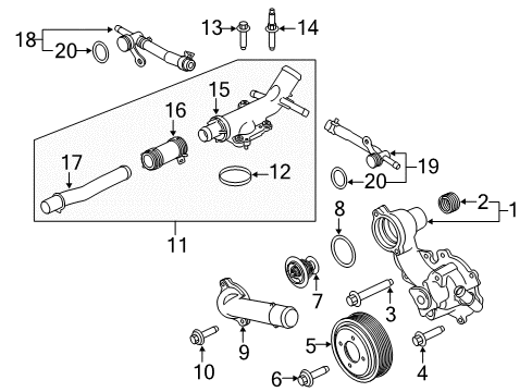 2019 Ford F-150 Water Pump Diagram 1 - Thumbnail