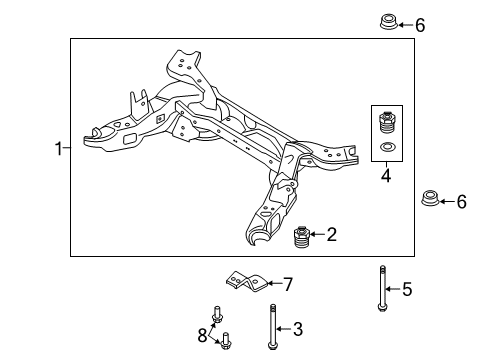 2019 Ford Explorer Suspension Mounting - Rear Diagram