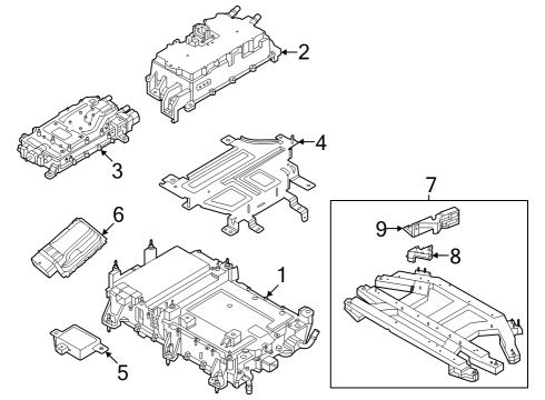 2023 Ford E-Transit MODULE - OFF BOARD CHARGER CON Diagram for NK4Z-14G672-B