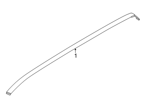 2023 Ford Maverick Exterior Trim - Roof Diagram 1 - Thumbnail