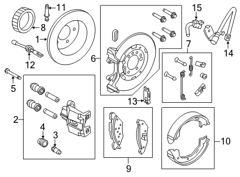 2003 Mercury Marauder Rear Brakes Diagram