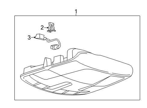 2016 Lincoln MKZ Console Assembly - Overhead Diagram for FP5Z-54519A70-KJ