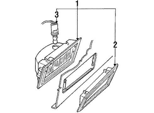 1987 Mercury Grand Marquis Corner Lamps Diagram