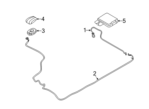 2011 Lincoln MKZ Cable Assembly - Extension Diagram for AE5Z-18812-H