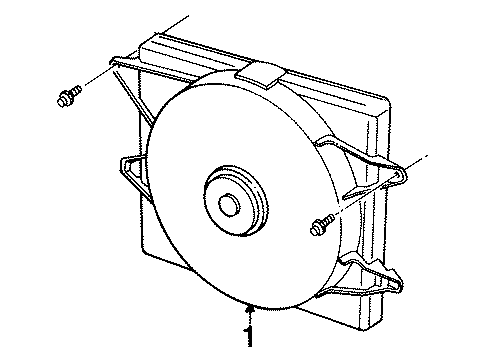 1993 Lincoln Mark VIII Cooling System, Radiator, Water Pump, Cooling Fan Diagram