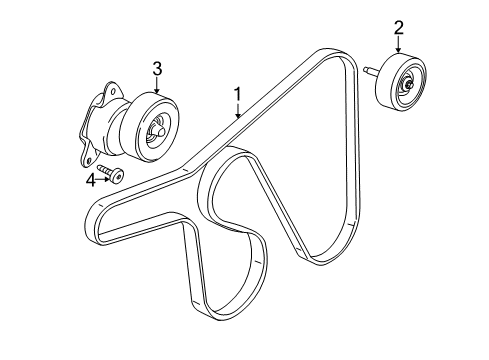 2006 Ford Focus Belts & Pulleys Diagram