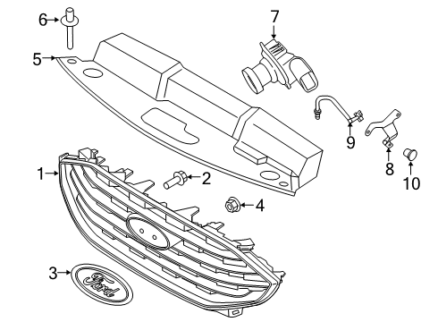 2022 Ford Edge Parking Aid Diagram 2 - Thumbnail