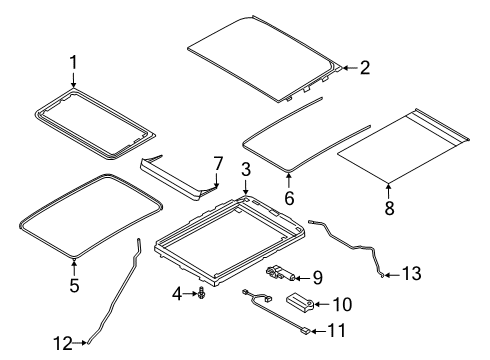 2023 Lincoln Aviator Sunroof Diagram