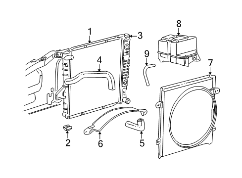 1999 Ford Ranger Hose Assembly Diagram for F87Z-8260-CC