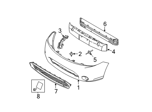 2011 Ford Focus Front Bumper Diagram