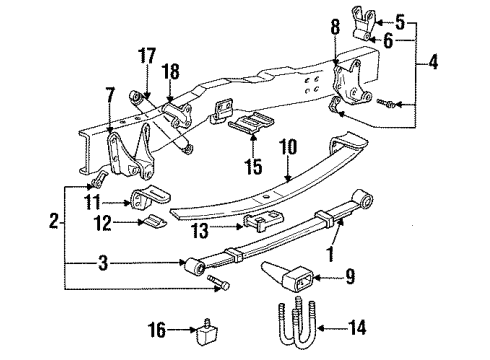 1993 Ford F-150 Bush Diagram for F4TZ-5781-A