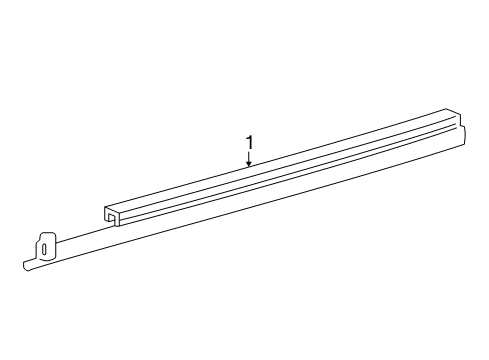 2005 Ford Freestyle Exterior Moldings Diagram