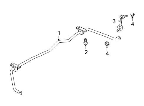 2019 Ford Explorer Rear Suspension, Control Arm Diagram 2 - Thumbnail