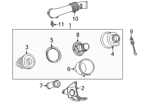 2001 Ford Excursion Filters Diagram 2 - Thumbnail