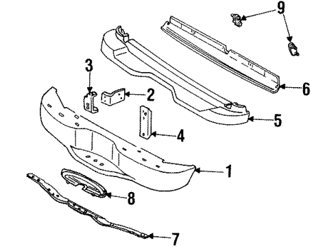 2000 Mercury Mountaineer Pad Diagram for F87Z-17B807-AAC