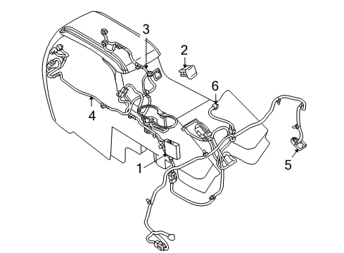 2009 Lincoln MKX Console Diagram 1 - Thumbnail