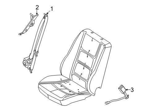 2008 Mercury Sable Seat Belt Diagram