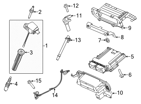 2018 Ford F-150 Boot - Ignition Wire Protection Diagram for FU7Z-12A402-A