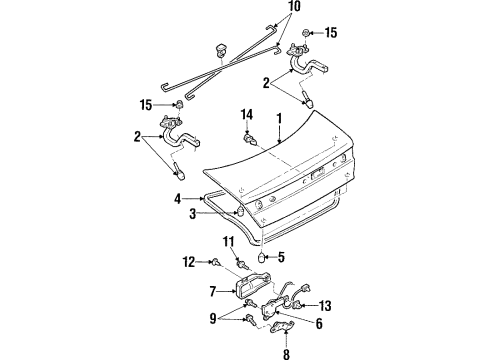 1997 Mercury Tracer Trunk Lid Diagram